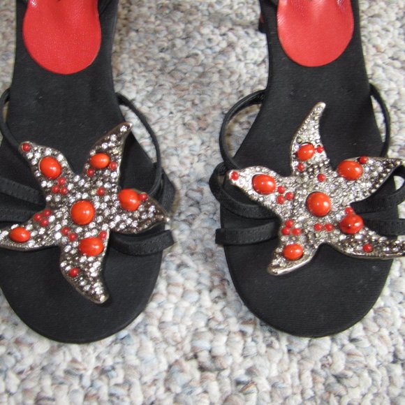 Ramon Tenza Ankle Strap Red Starfish Heel - Picture 8 of 12